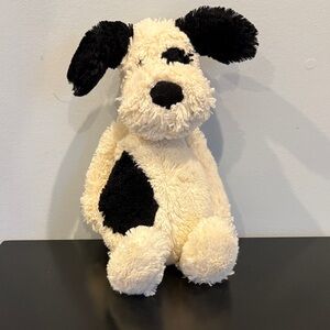 Jellycat Bashful Puppy - Black and Cream